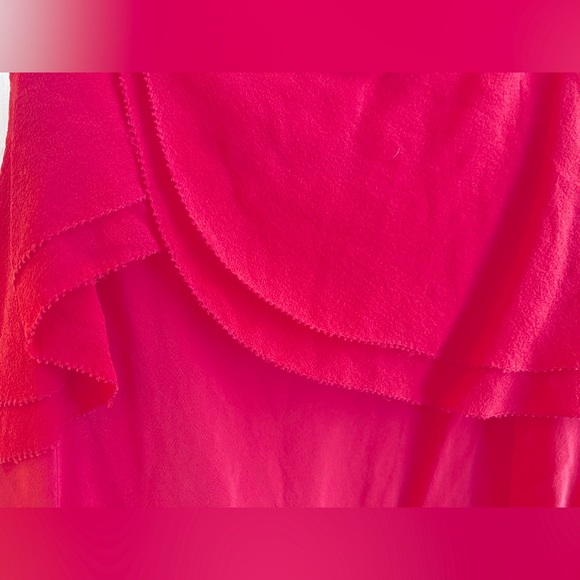 Wilfred 100% Silk Fuchia Pink mini dress size medium - Picture 3 of 3